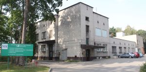 Obecny budynek oddziału chirurgii szpitala powiatowego w...