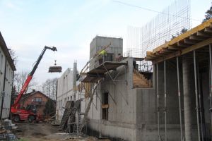 budowa nowego pawilonu zabiegowego szpitala w Pionkach