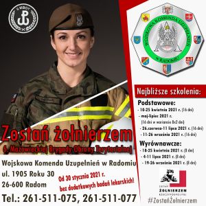 Plakat - Rekrutacja do Wojsk Obrony Terytorialnej