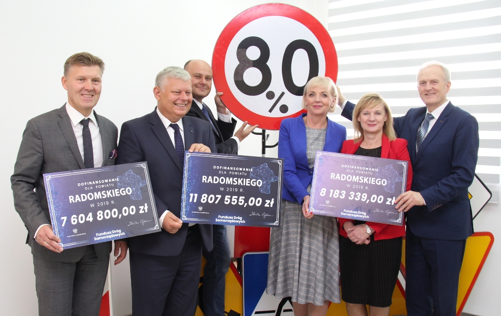 Ponad 27,5 miliona złotych na drogi dla Powiatu Radomskiego