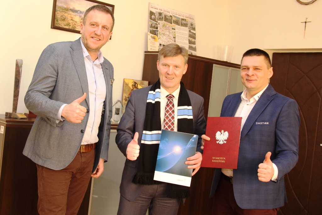 Siatkarze z wizytą u starosty /14.02.2019r./