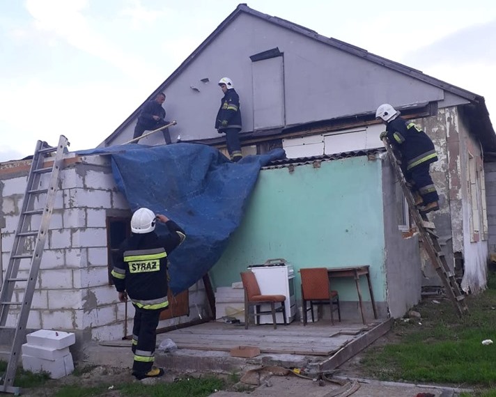 Skutki nawałnicy w powiecie 21.05.2019